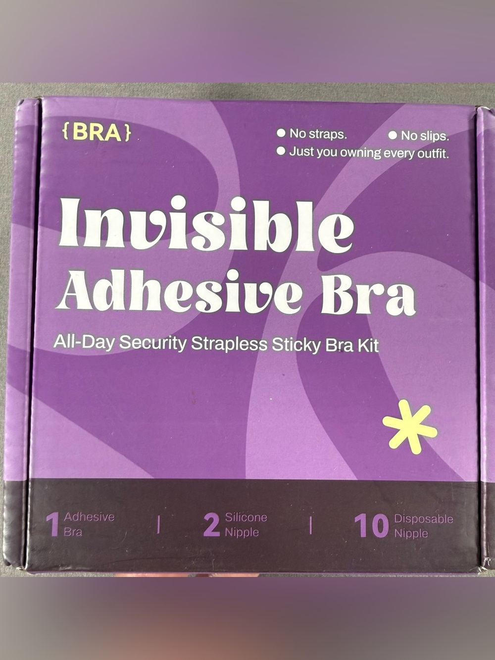 Invisible Adhesive Bra Kit Size B Light Beige New In Box Sticky Bra